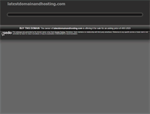 Tablet Screenshot of latestdomainandhosting.com